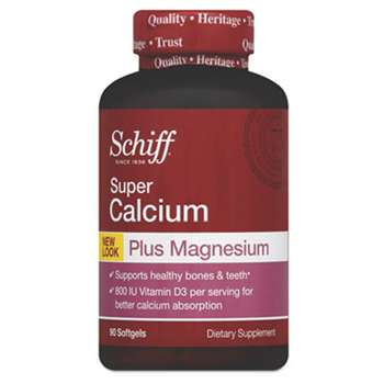 RECKITT BENCKISER Super Calcium Plus Magnesium with Vitamin D Softgel, 90 Count