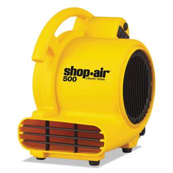 SHOPVAC Mini Air Mover, Yellow, 8", Plastic, 500 cfm