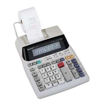SHARP ELECTRONICS EL-1801V Two-Color Printing Calculator, Black/Red Print, 2.1 Lines/Sec