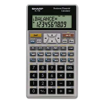 SHARP ELECTRONICS EL-738C Financial Calculator, 10-Digit LCD