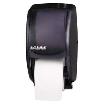 THE COLMAN GROUP, INC Duett Standard Bath Tissue Dispenser, 2 Roll, 7 1/2w x 7d x 12 3/4h, Black Pearl