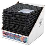 THE COLMAN GROUP, INC Versa-Mat Bar-Shelf Liner, Plastic, 12w x 12d x 1/4h, Black, 27/Carton