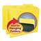 SMEAD MANUFACTURING CO. Interior File Folders, 1/3 Cut Top Tab, Letter, Yellow, 100/Box