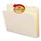 SMEAD MANUFACTURING CO. File Folders, 1/5 Cut, Reinforced Top Tab, Letter, Manila, 100/Box