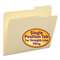 SMEAD MANUFACTURING CO. Guide Height File Folders, 2/5 Cut Right Top Tab, Letter, Manila, 100/Box