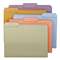 SMEAD MANUFACTURING CO. File Folders, 1/3 Cut Top Tab, Letter, Assorted Colors, 100/Box
