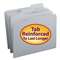 SMEAD MANUFACTURING CO. File Folders, 1/3 Cut, Reinforced Top Tab, Letter, Gray, 100/Box
