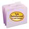 SMEAD MANUFACTURING CO. File Folders, 1/3 Cut, Reinforced Top Tab, Letter, Lavender, 100/Box