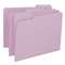 SMEAD MANUFACTURING CO. File Folders, 1/3 Cut Top Tab, Letter, Lavender, 100/Box
