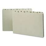 SMEAD MANUFACTURING CO. Recycled Top Tab File Guides, Alpha, 1/5 Tab, Pressboard, Legal, 25/Set