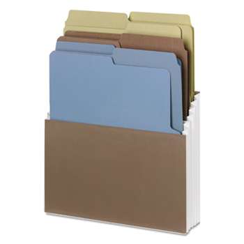 SMEAD MANUFACTURING CO. Organized Up Stadium Files w/Vertical Folders, 3 Pockets, Letter, Assorted