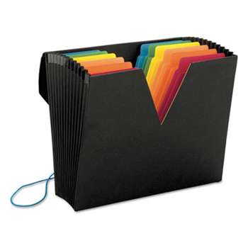 SMEAD MANUFACTURING CO. ColorVue Expanding File with SuperTab, 13 Pocket, Letter, Black/Asstd.