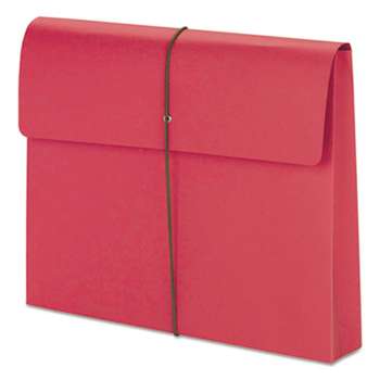SMEAD MANUFACTURING CO. 2" Exp Wallet with String, Letter, Red, 10/BX