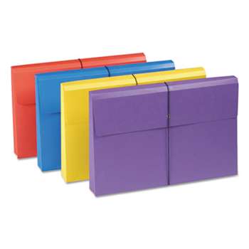 SMEAD MANUFACTURING CO. 2" Exp Antimicrobial File Wallet, Legal, Four Colors, 4/Pack