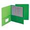 SMEAD MANUFACTURING CO. Two-Pocket Folder, Textured Paper, Green, 25/Box