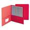 SMEAD MANUFACTURING CO. Two-Pocket Folder, Textured Paper, Red, 25/Box