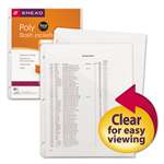 SMEAD MANUFACTURING CO. Organized Up Poly Slash Jackets, Letter, Polypropylene, Clear, 5/Pack