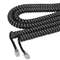 SOFTALK LLC Coiled Phone Cord, Plug/Plug, 25 ft., Black