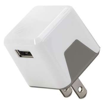 Scosche USBH121WT superCUBE Flip Wall Charger, USB, White