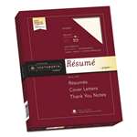 SOUTHWORTH CO. 100% Cotton Resume Paper, 32lb, 8 1/2 x 11, Ivory, Wove, 100 Sheets