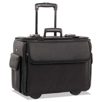 THE BUGATTI GROUP INC STEBCO Collection Catalog/Computer Case on Wheels, Nylon, 18 x 8 x 13, Black