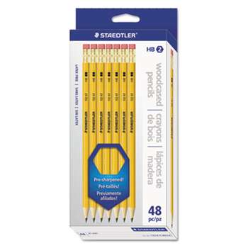 STAEDTLER, INC. Woodcase Pencil, Graphite Lead, Yellow Barrel, 48/Pack
