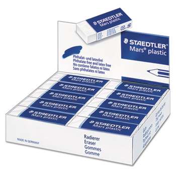 STAEDTLER, INC. Mars Eraser, White, Vinyl, 20/Box