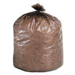 STOUT Eco-Degradable Plastic Trash Bag, 20-30gal, .8mil, 30 x 36, Brown, 60/Box