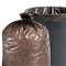 STOUT 100% Recycled Plastic Garbage Bags, 7-10gal, 1mil, 24 x 24, Brown/Black, 250/CT
