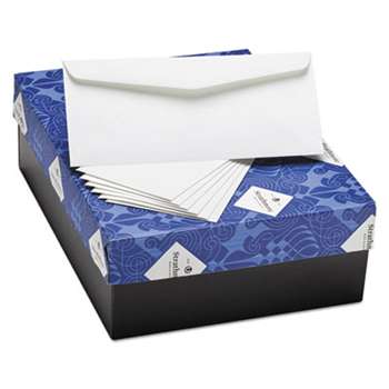 MOHAWK FINE PAPERS 25% Cotton Business Envelopes, Bright White, Laid Finish, 24 lbs, 4 1/8 x 9 1/2