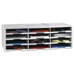 STOREX Storex Literature Organizer, 12 Section, 10 5/8 x 13 3/10 x 31 2/5, Gray