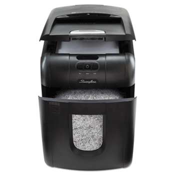 ACCO BRANDS, INC. Stack-and-Shred 100M Auto Feed Micro-Cut Shredder, 100 Sheet Capacity
