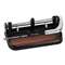 ACCO BRANDS, INC. 40-Sheet Heavy-Duty Lever Action 2-to-7-Hole Punch, 11/32" Hole, Black/Woodgrain