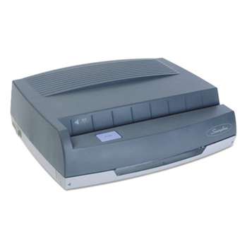 ACCO BRANDS, INC. 50-Sheet 350MD Electric Three-Hole Punch, 9/32" Holes, Gray