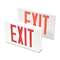 TATCO LED Exit Sign, Polycarbonate, 12 1/4" x 2 1/2" x 8 3/4", White