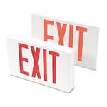 TATCO LED Exit Sign, Polycarbonate, 12 1/4" x 2 1/2" x 8 3/4", White