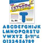 TREND ENTERPRISES, INC. Ready Letters Sparkles Letter Set, Blue Sparkle, 4"h, 71/Set