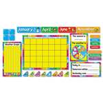 TREND ENTERPRISES, INC. Year Around Calendar Bulletin Board Set, 22" x 17"