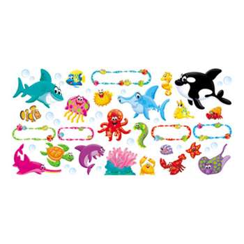 TREND ENTERPRISES, INC. Bulletin Board Set, Sea Buddies, 18 1/4 x 31, 47 Pieces/Kit