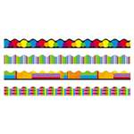 TREND ENTERPRISES, INC. Terrific Trimmers Border, 2 1/4 x 39" Panels, Color Collage Designs, 48/Set