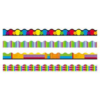 TREND ENTERPRISES, INC. Terrific Trimmers Border, 2 1/4 x 39" Panels, Color Collage Designs, 48/Set
