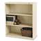 TENNSCO Metal Bookcase, Three-Shelf, 34-1/2w x 13-1/2d x 40h, Putty