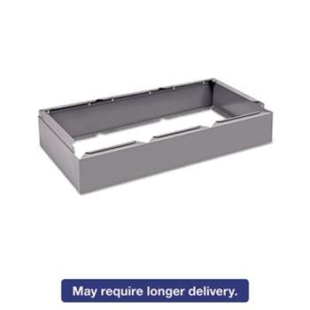 TENNSCO Three Wide Closed Locker Base, 36w x 18d x 6h, Medium Gray