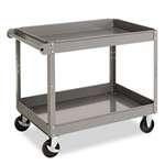 TENNSCO Two-Shelf Metal Cart, 24w x 36d x 32h, Gray