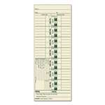 TOPS BUSINESS FORMS Time Card for Acroprint and Lathem, Weekly, 3 1/2 x 9, 500/Box
