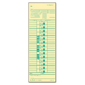 TOPS BUSINESS FORMS Time Card for Cincinnati/Simplex, Weekly, 3 1/2 x 10 1/2, 500/Box