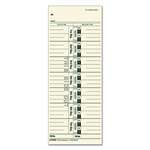 TOPS BUSINESS FORMS Acroprint/Cincinnati/Lathem/Simplex/Stromberg Time Card 3 1/2 x 9, 500/Box