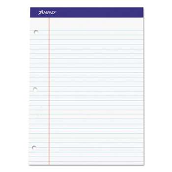 AMPAD/DIV. OF AMERCN PD&PPR Double Sheets Pad, Legal/Wide, 8 1/2 x 11 3/4, White, 100 Sheets
