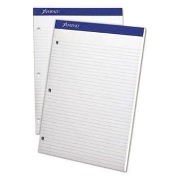 AMPAD/DIV. OF AMERCN PD&PPR Double Sheets Pad, College/Medium, 8 1/2 x 11 3/4, White, 100 Sheets
