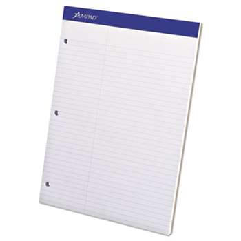 AMPAD/DIV. OF AMERCN PD&PPR Double Sheets Pad, Law Rule, 8 1/2 x 11 3/4, White, 100 Sheets